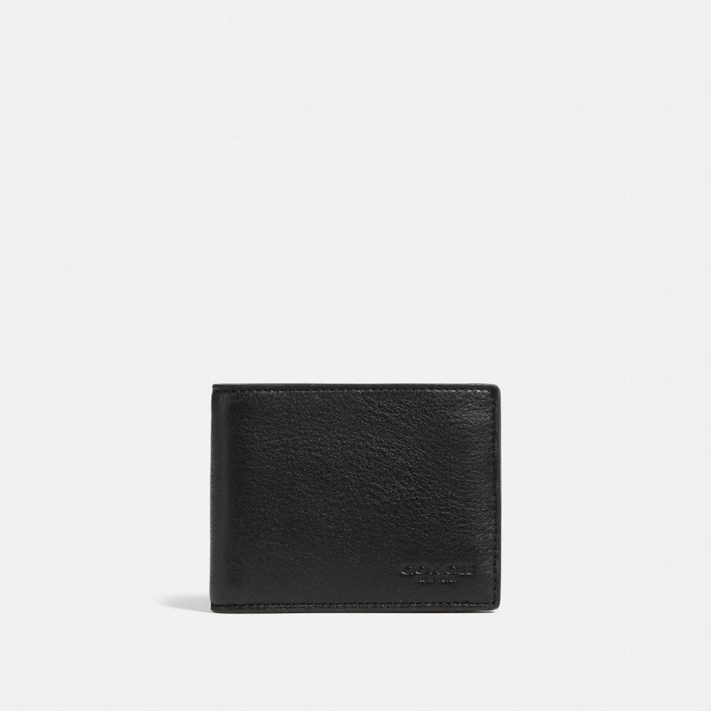 Coach Slim Billfold Wallet In Color<lsn_delimiter>black