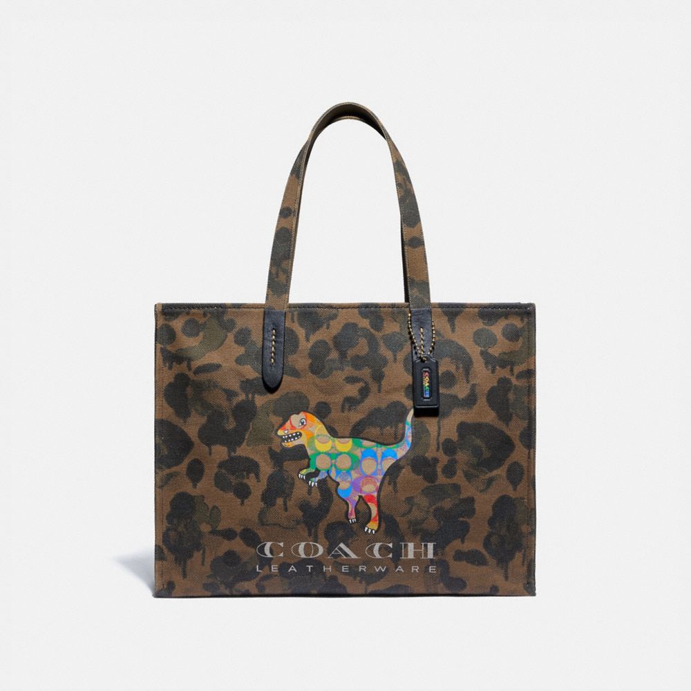 COACH®: Tote 42 With Rainbow Signature Rexy