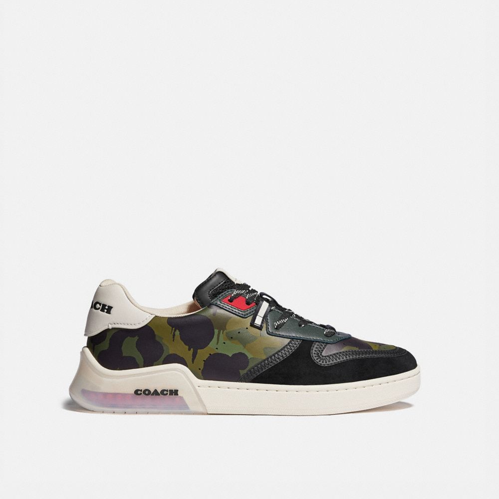 citysole court sneaker with wild beast print