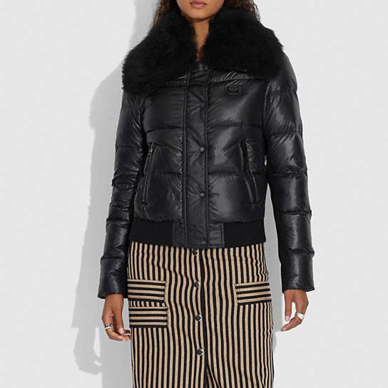 COACH OUTLET® | Puffer Jacket With Shearling