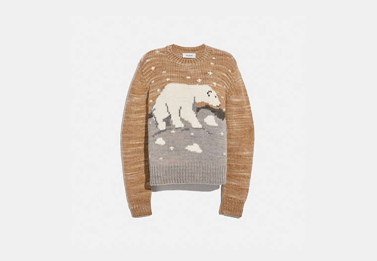 COACH®: Polar Bear Sweater