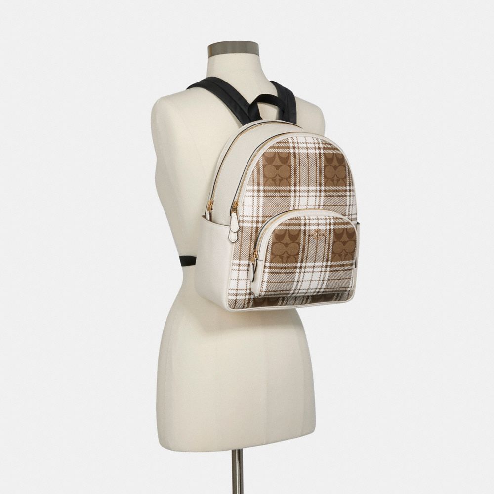 COACH® Outlet | Court Backpack In Signature Canvas With Hunting Fishing  Plaid Print