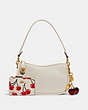 Swinger Bag With Cherry Bag Charm & Cherry Print Mini Skinny Id Case