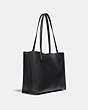 COACH®,WILLOW TOTE,Pebble Leather,Large,Brass/Black,Angle View