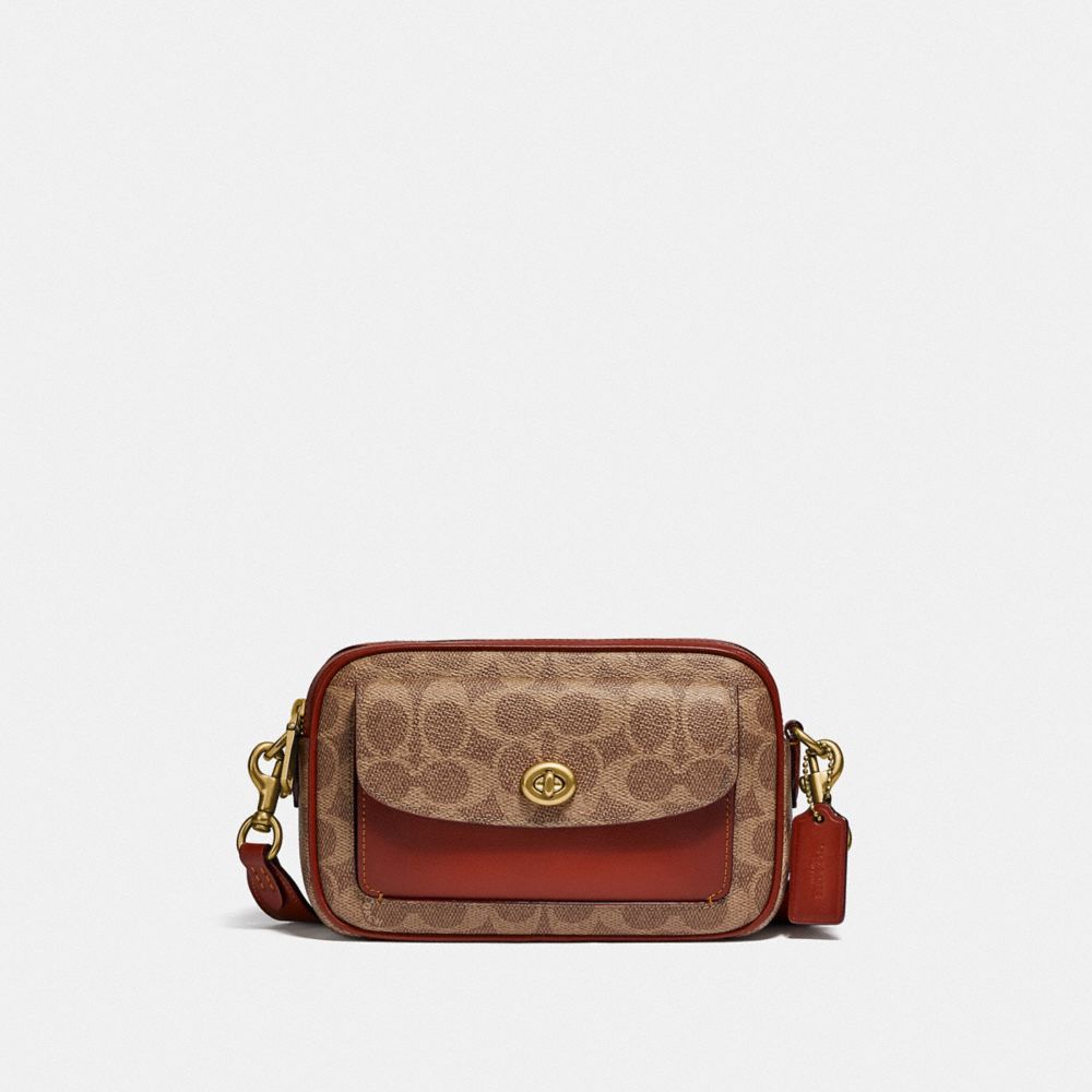 フラワーB ブルーグレイ コーチ COACH WILLOW CAMERA BAG - 通販 - www