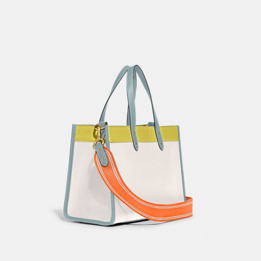 Coach Field Tote 30 Bag In Colorblock With Coach Badge