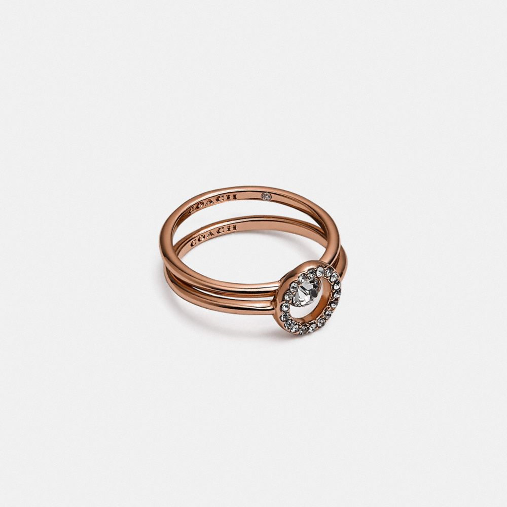 CoachHalo Pave Ring Set