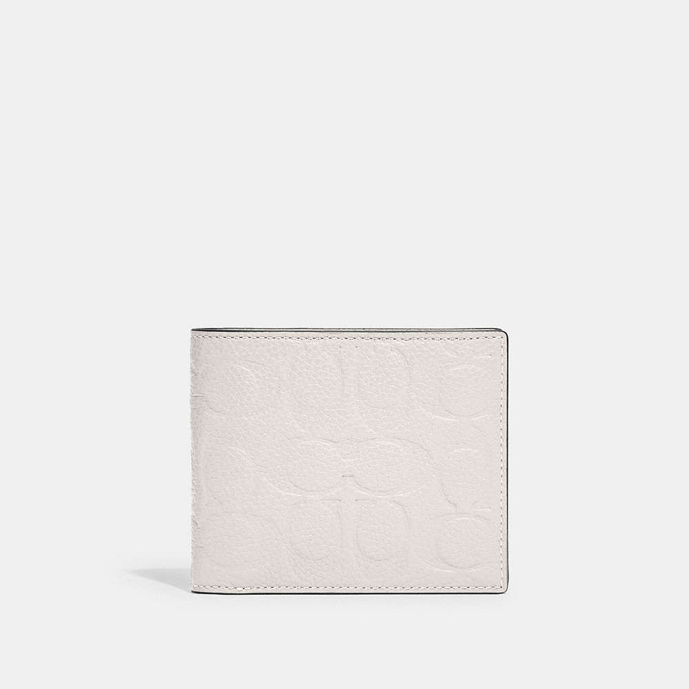 Coach 3 In 1 Wallet In Signature Leather In Chalk