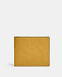 COACH®,3-IN-1 WALLET IN SIGNATURE LEATHER,Pebble Leather,Mini,Yellow Gold,Front View