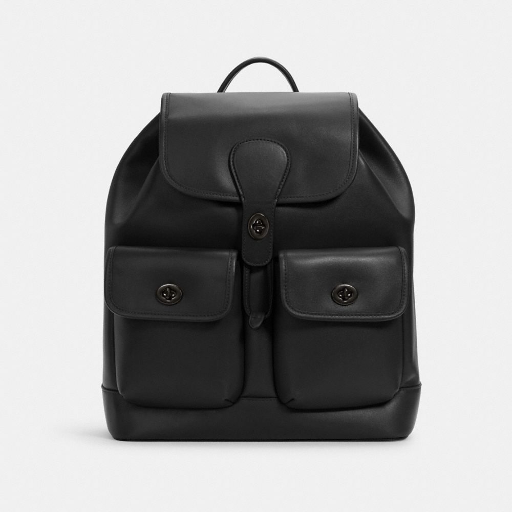 Coach Men's Heritage Backpack In Black ModeSens