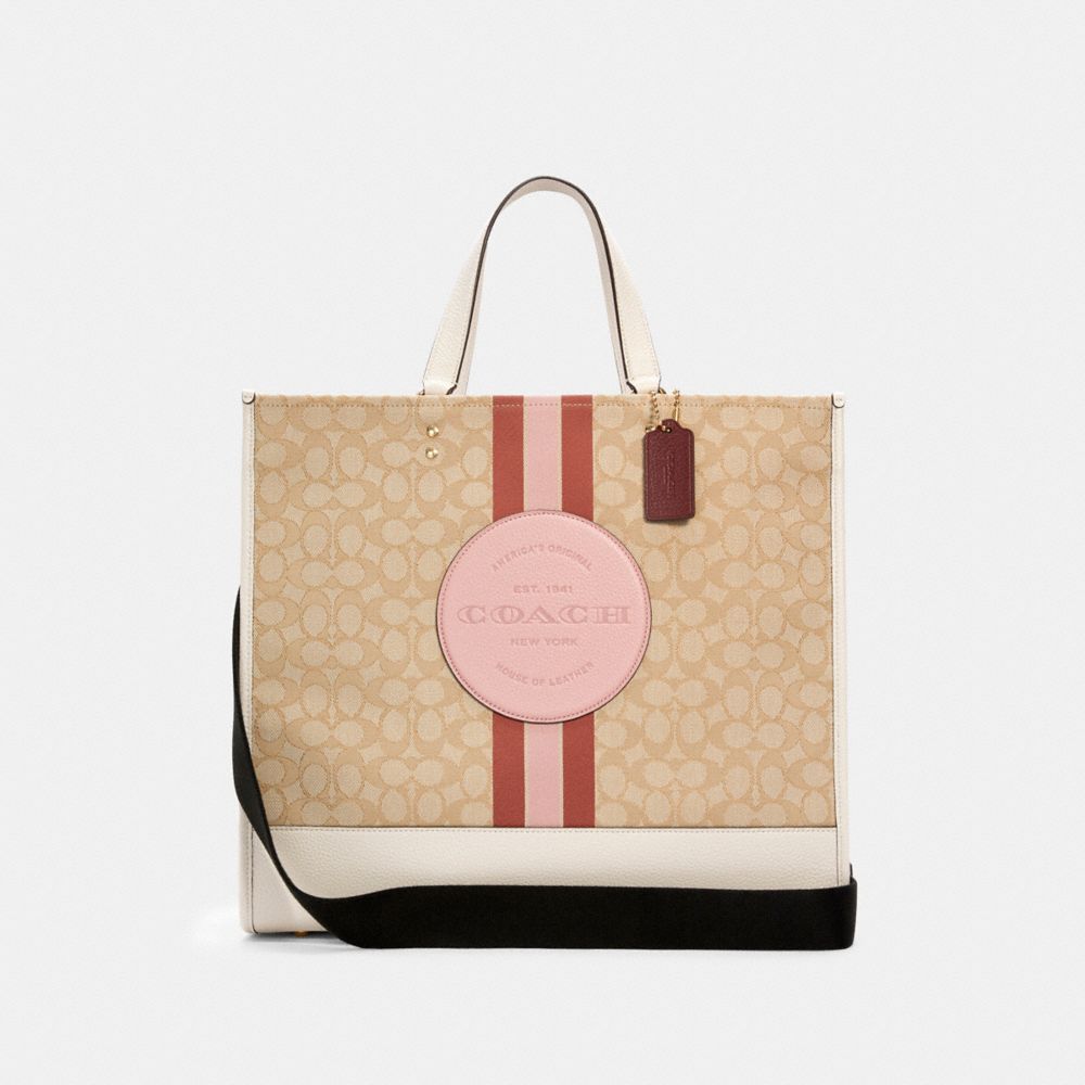 COACH® Outlet | Dempsey Tote 40 In Signature Jacquard With Stripe And ...