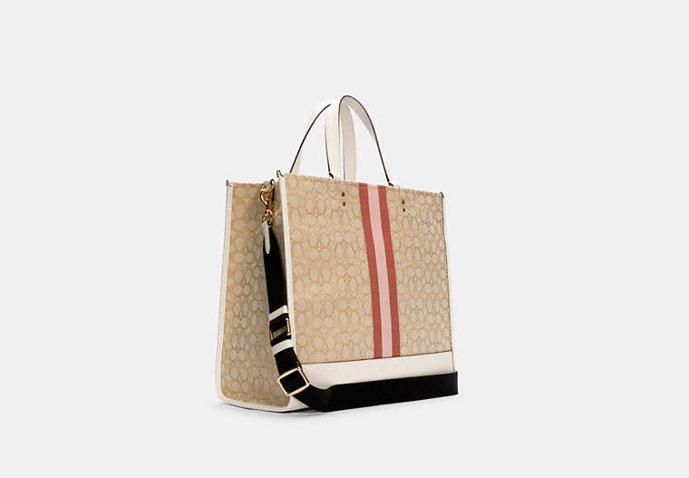 COACH® Outlet | Dempsey Tote 40 In Signature Jacquard With Stripe 