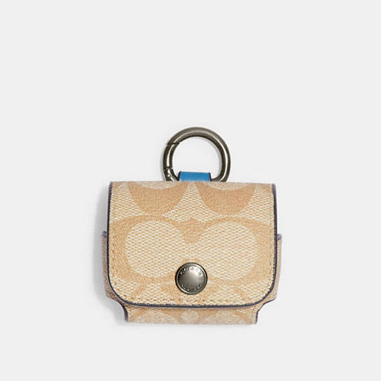COACH® Outlet | Wireless Earbud Case In Signature Canvas