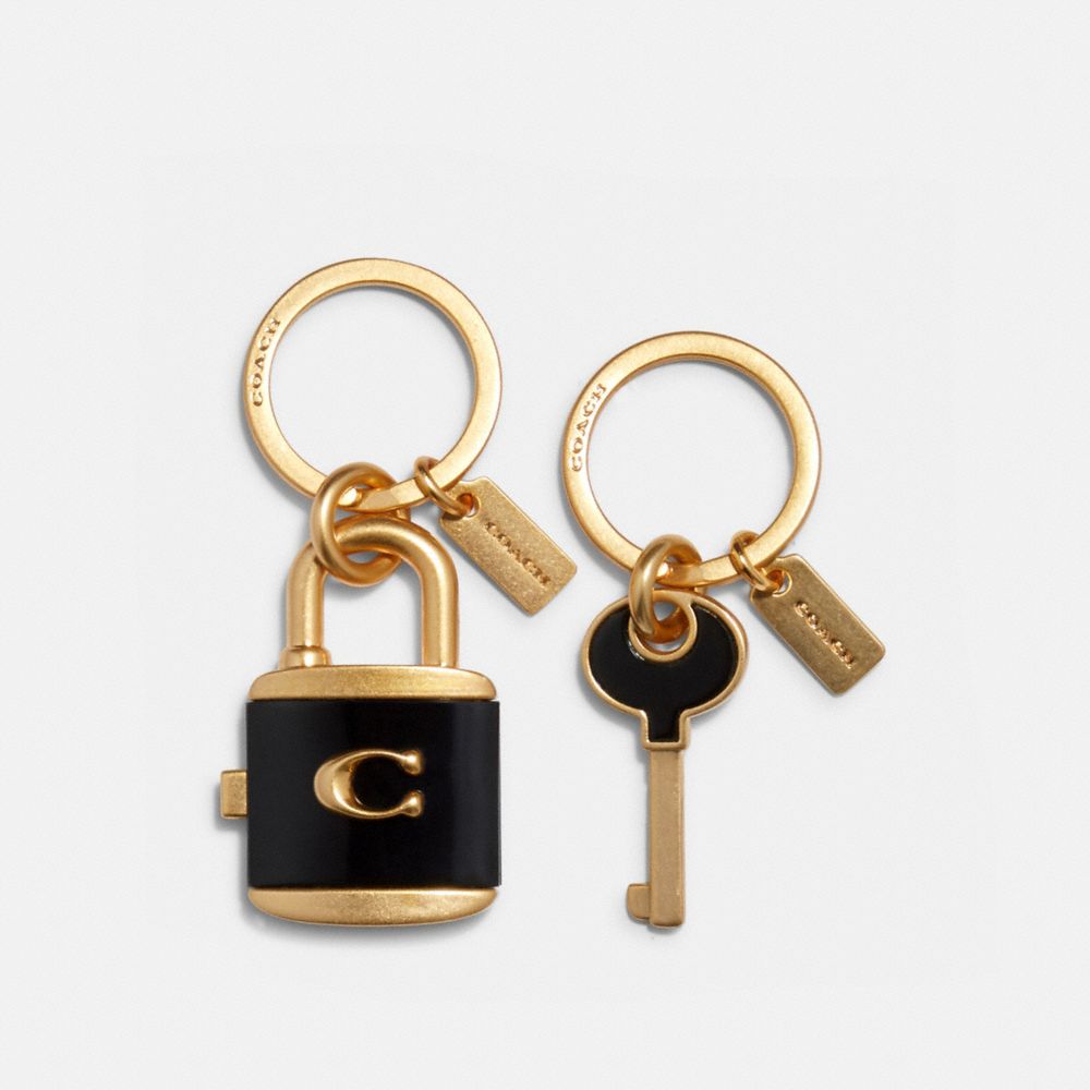 COACH® Outlet | Lock And Key Bag Charm Key Ring