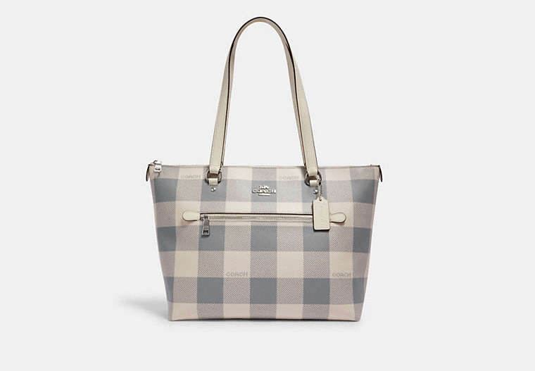 Gallery Tote With Buffalo Plaid Print