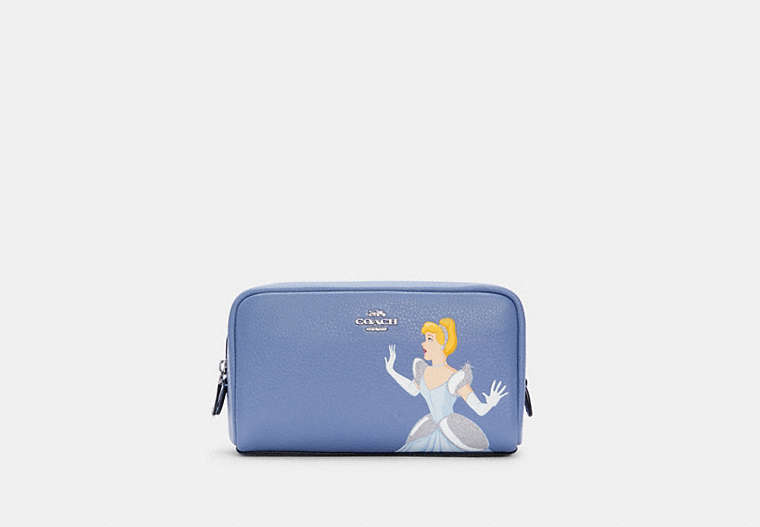 Disney X Coach Small Boxy Cosmetic Case With Cinderella image number 0