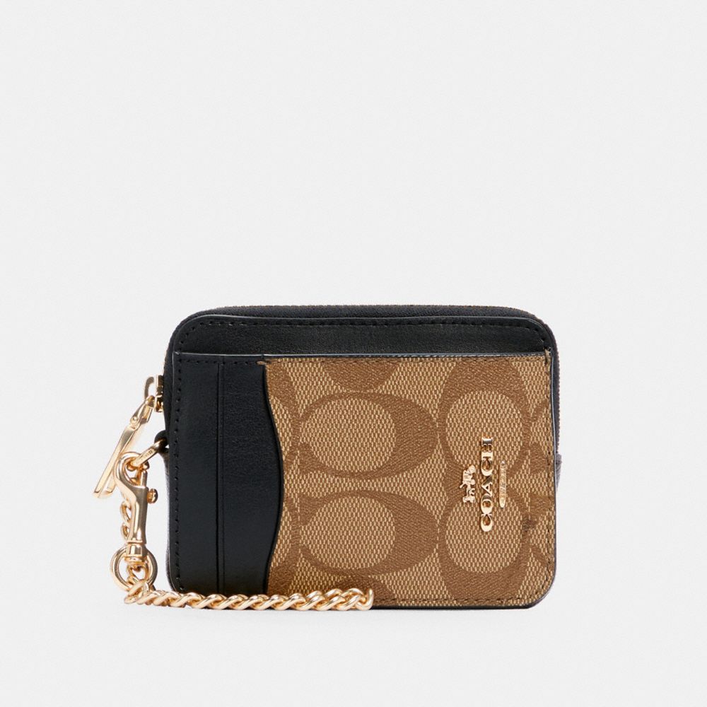 coach zip coin purse