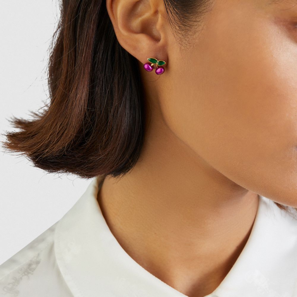 COACH® | Cherry Stud Earrings