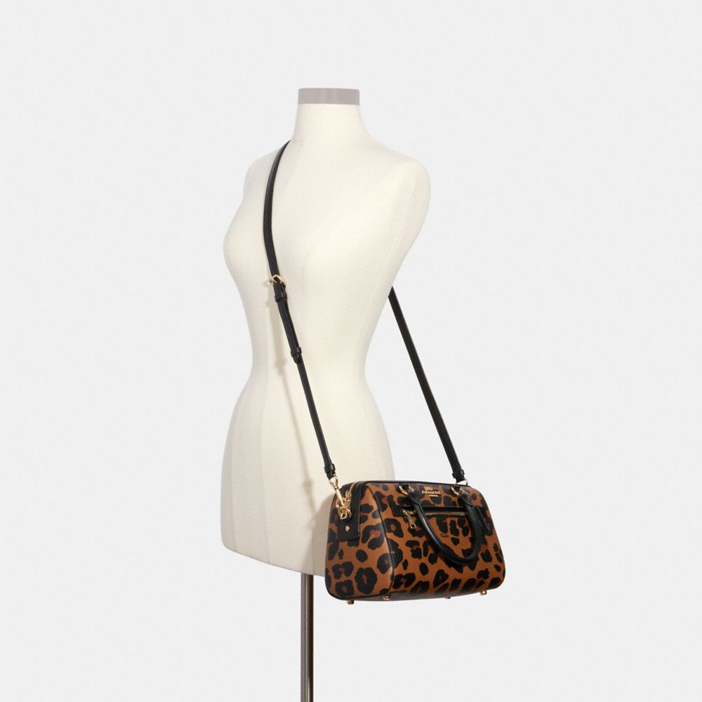 COACH® Outlet | Rowan Satchel With Leopard Print