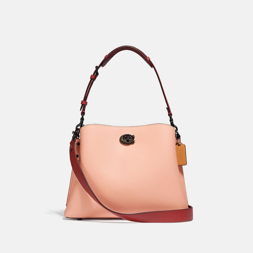 Willow Shoulder Bag In Colorblock With Signature Canvas Interior COACH®