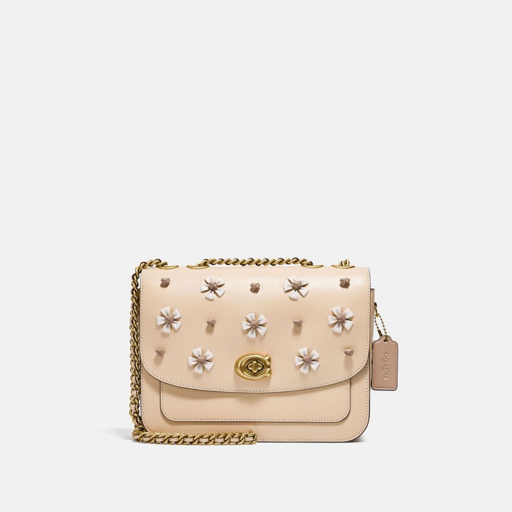 COACH® Madison Shoulder Bag With Tea Rose Knot