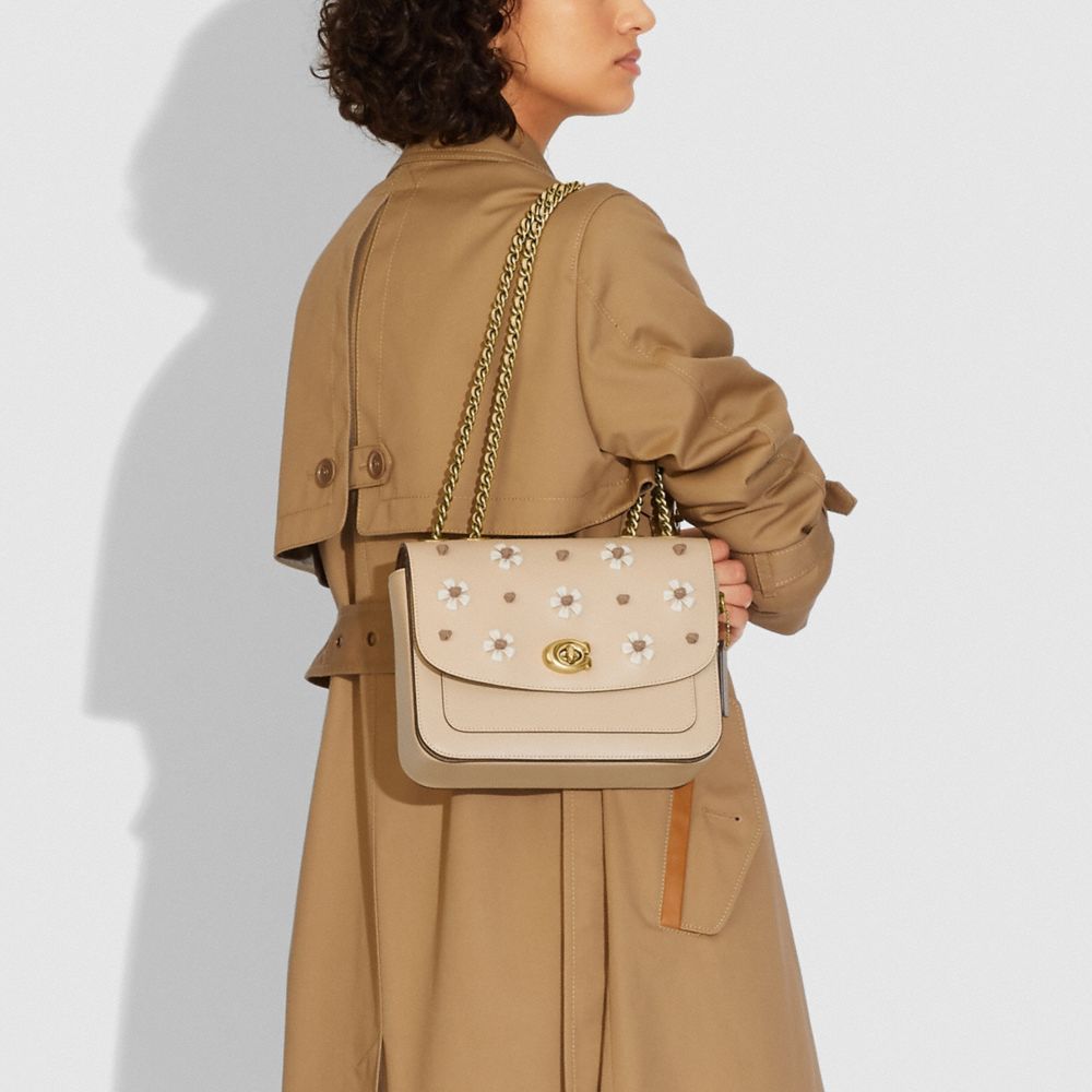 COACH® | Madison Shoulder Bag With Tea Rose Knot