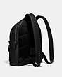 COACH®,CHARTER BACKPACK,Pebbled Leather,Large,Black Copper/Black,Angle View