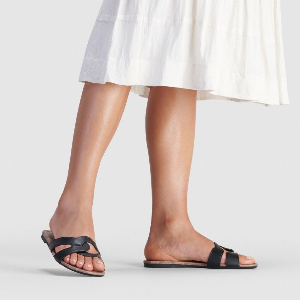 coach essie slide sandals