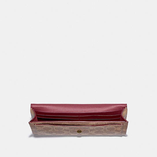 Wyn Soft Wallet In Colorblock Signature Canvas Wyn Soft Wallet In Colorblock Signature Canvas