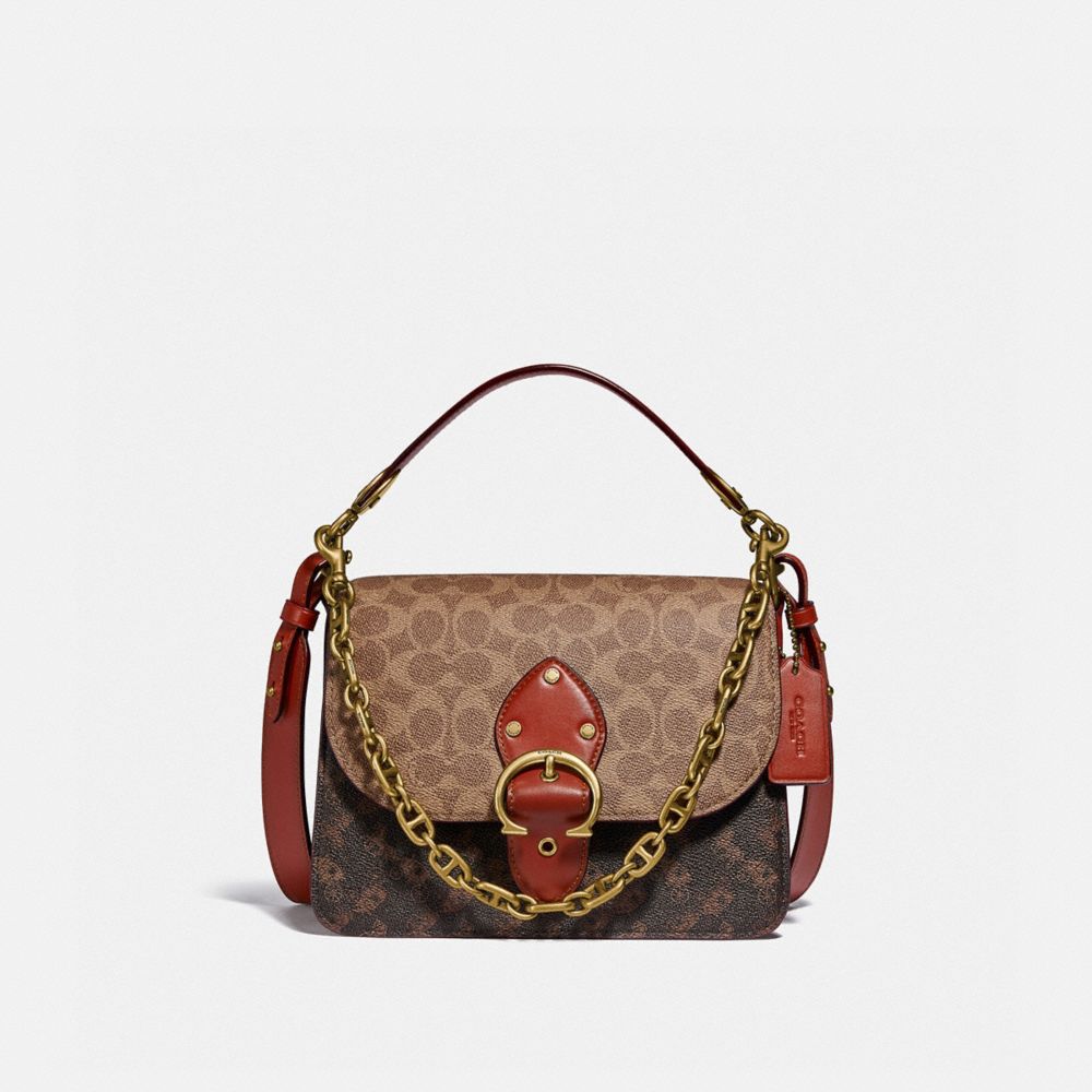 COACH® | Beat Shoulder Bag In Signature Canvas With Horse And Carriage Print