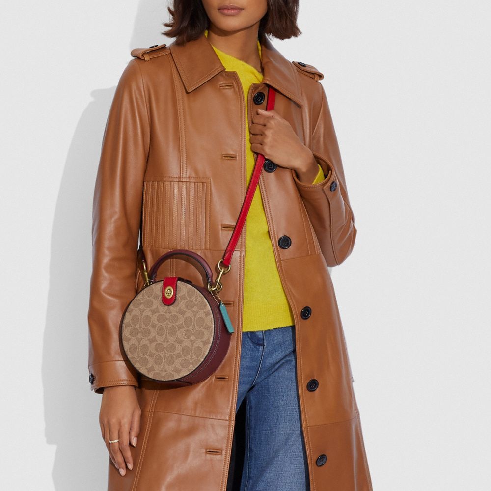 COACH® Lunar New Year Circle Bag In Signature Canvas