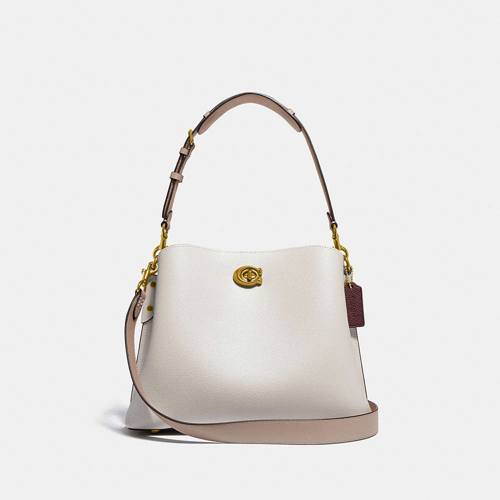 Coach Willow Shoulder Bag In Colorblock In White