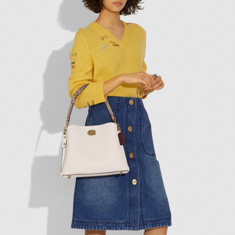 willow shoulder bag in colorblock