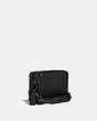COACH®,CHARTER CROSSBODY IN SIGNATURE LEATHER,Pebble Leather,Mini,Black,Angle View