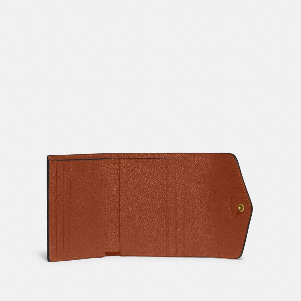 Petit portefeuille Wyn avec contraste de couleur