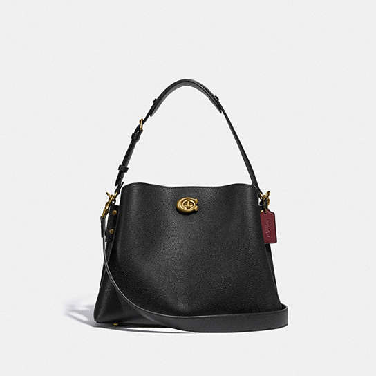 Cream/black colours women polished imitation of leather tote shoulder bag