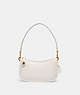 COACH®,SWINGER 20,Smooth Leather,Mini,Brass/Chalk,Front View