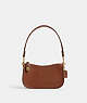 COACH®,SWINGER 20,Smooth Leather,Mini,Brass/1941 Saddle,Front View