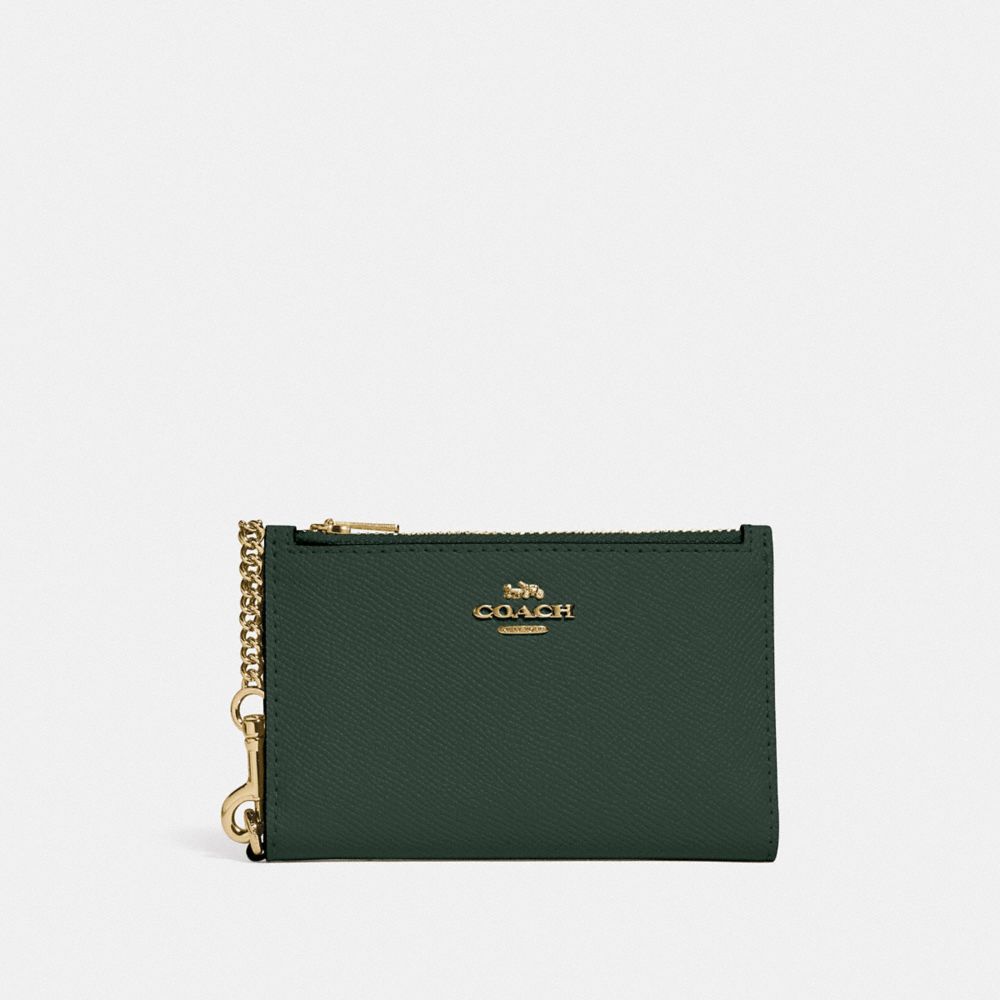 Introducir 52+ imagen coach zip chain card case Abzlocal.mx
