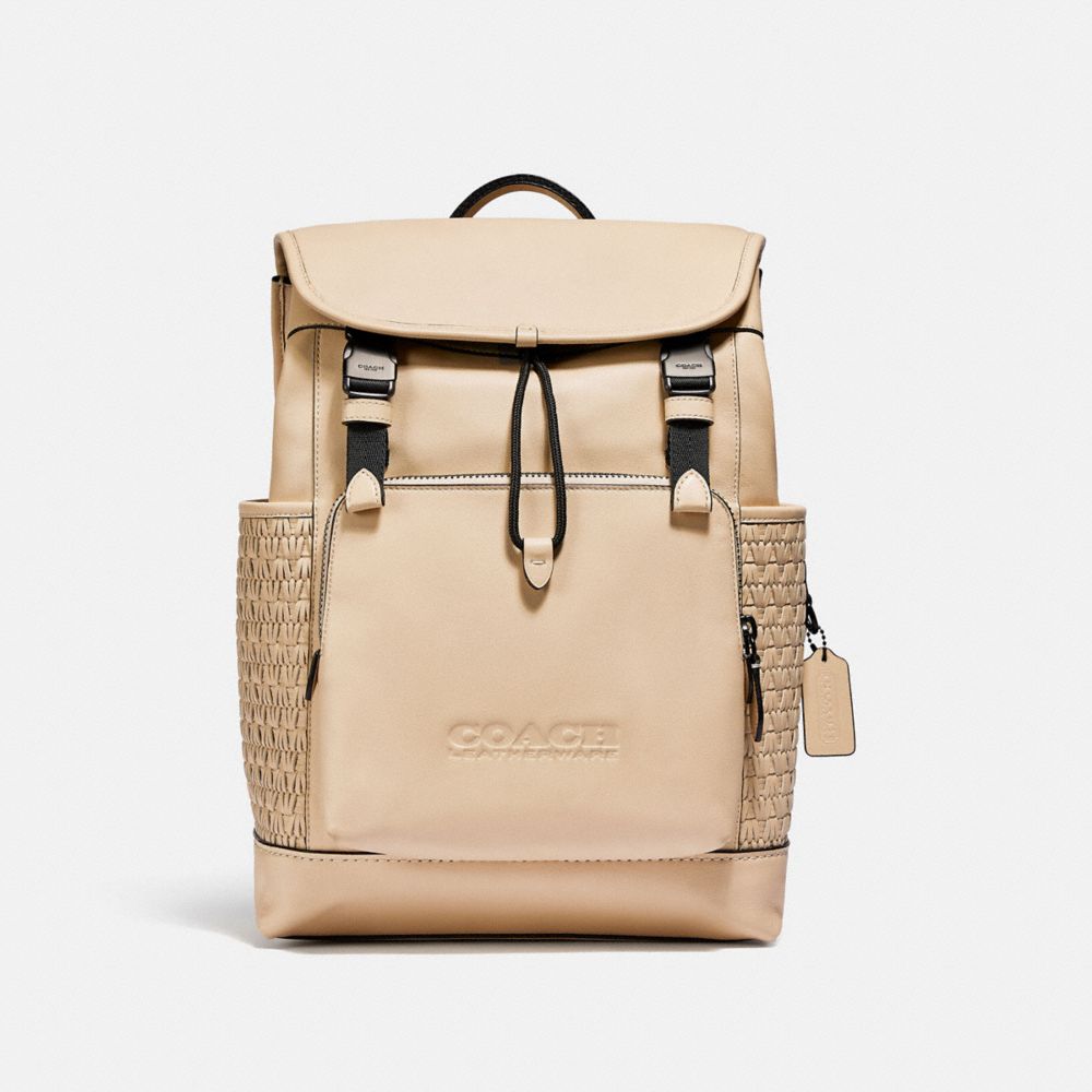 League Flap Backpack With Weaving COACH®