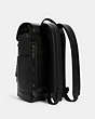 COACH®,TRACK BACKPACK,Leather,Large,Office,Gunmetal/Black,Angle View