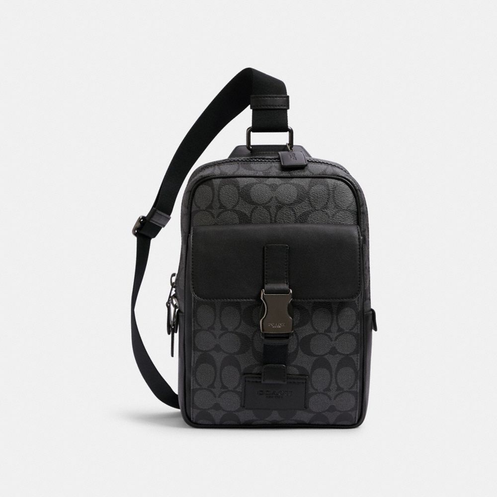 Introducir 60+ imagen coach track pack in signature canvas