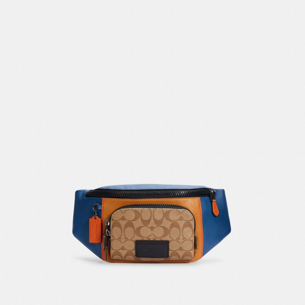 COACH® Outlet Track Belt Bag In Colorblock Signature Canvas