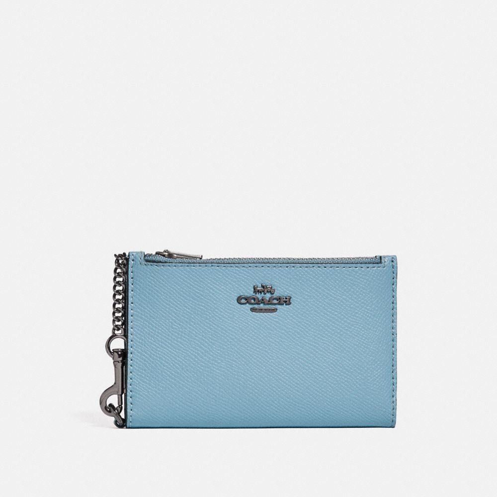 Zip Chain Card Case With Colorblock Interior | COACH®