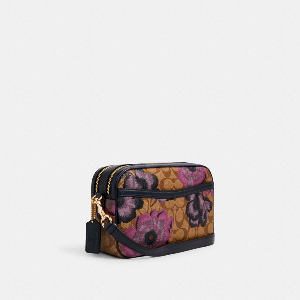 COACH® Outlet | Jes Crossbody In Signature Canvas With Kaffe Fassett Print