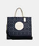 Dempsey Tote 40 In Signature Denim With Coach Patch