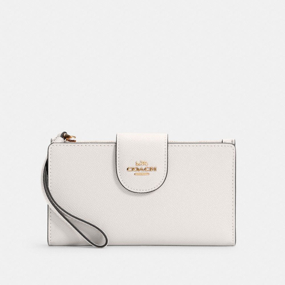 Coach Outlet Medium Corner Zip Wallet - White