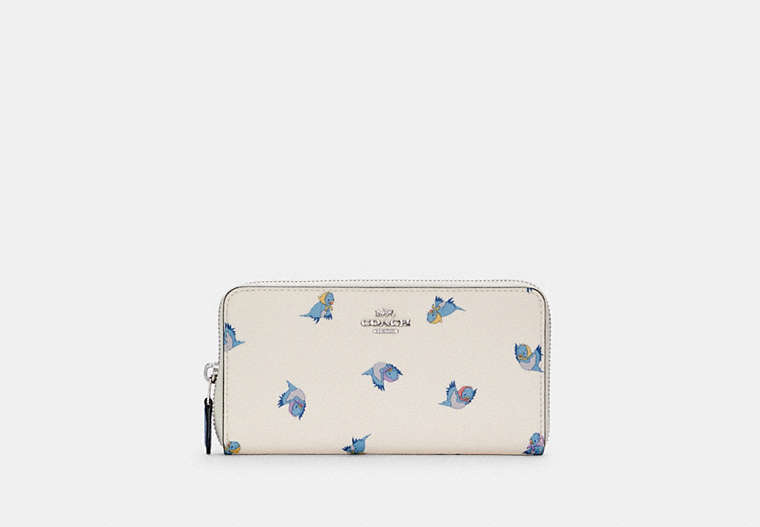 Disney X Coach Accordion Zip Wallet With Cinderella Flying Birds Print image number 0