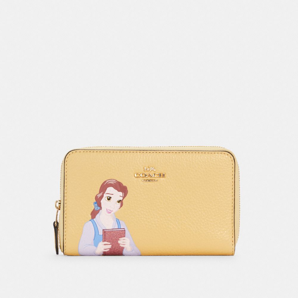 Coach Outlet Disney X Coach Medium Id Zip Wallet With Belle