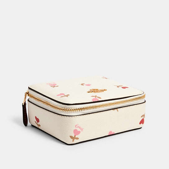 COACH® Outlet | Large Jewelry Box With Heart Floral Print